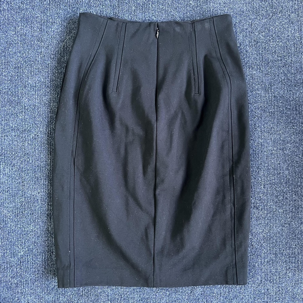 White House Black Market Skirt Womens‎ 2P Black Pencil Knee Length Career Office